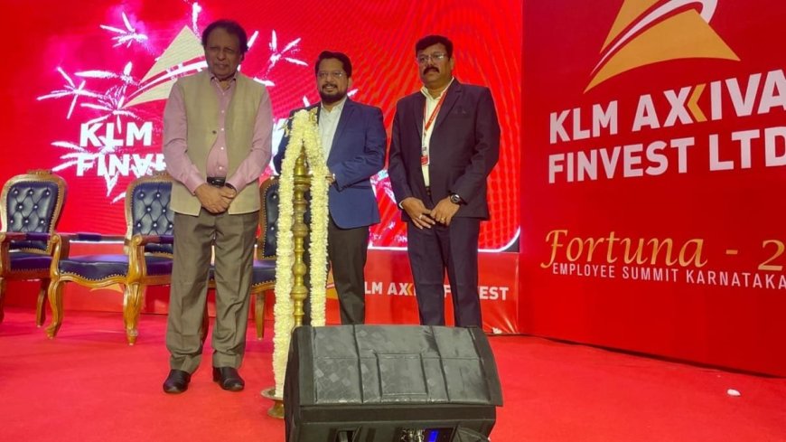 KLM Axiva Finvest Marks 25th Silver Jubilee with Fortuna ’25 Employee Summit in Karnataka