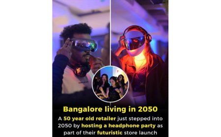 Peak Bengaluru Feb 2050. Futuristic launch for a Futuristic store. 1st time in India