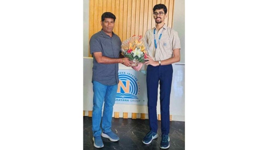 NARAYANA CO – KAVERI BHAVAN student Kushagra Gupta Karnataka State topper in JEE Mains