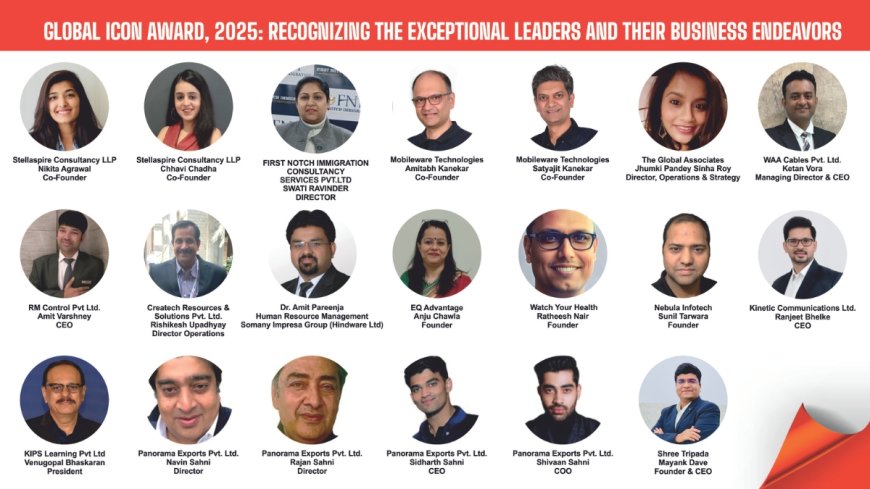 Global Icon Award, 2025: Recognizing the Exceptional Leaders and their Business Endeavors