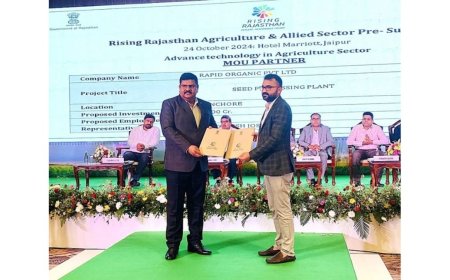 Rapid Organic Signs MOU worth Rs.1200 Lakhs with Government of Rajasthan under ‘Rising Rajasthan’ Initiative
