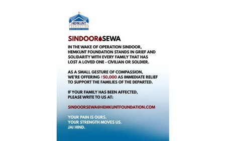 Hemkunt Foundation Provides Financial Aid to Support Families Affected by Operation Sindoor
