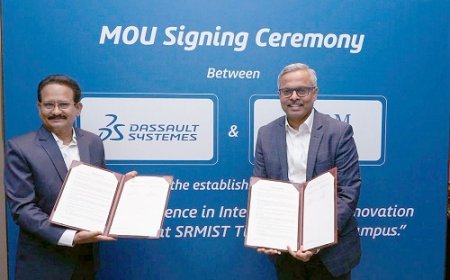 SRM Institute of Science and Technology Tiruchirappalli and Dassault Systemes Signs MoU to Advance Engineering Education, Innovation and Research