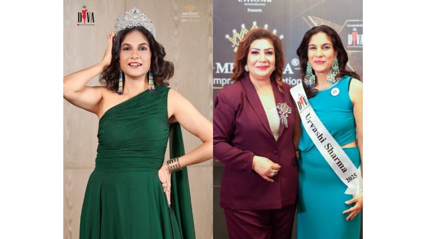 Urvashi Sharma Crowned Mrs. Timeless Beauty – Silver Category | Diva Pageants Mrs. India 2025