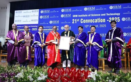 By 2040, India aims to land astronauts on the Moon and bring them back safelyâ€�, Dr. V. Narayanan, ISRO Chairman, at SRMISTâ€™s 21st Convocation 2025