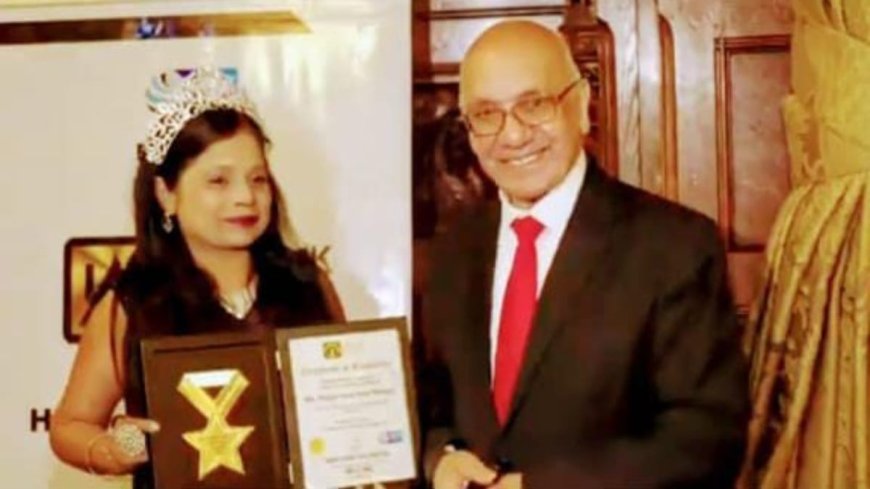 Ms Haryana Pooja Nangia Honoured at House of Commons London- The United Kingdom: A Global Iconic Women of Haryana Making India Proud