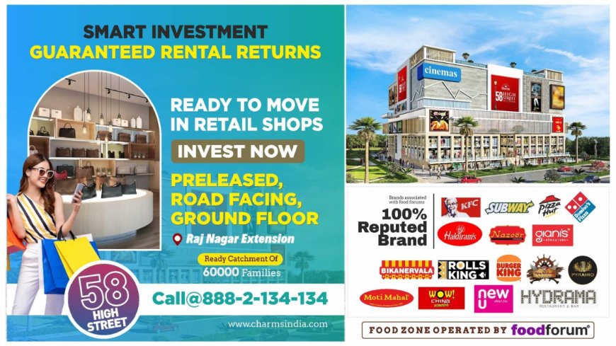 Charms India: Retail Shops Available at Raj Nagar Extension, Ghaziabad