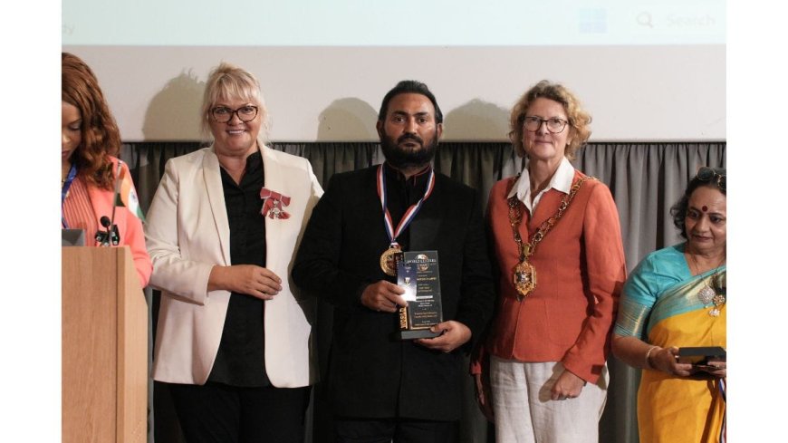 Luv Bhardwaj Honoured with Prestigious Business Excellence and Empowering Visionaries Award at Oxford