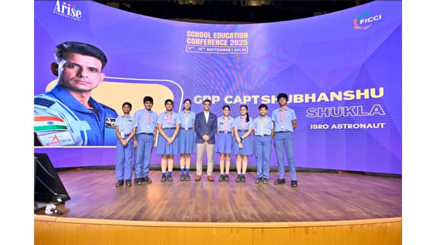 Gaganyatri Shubhanshu Shukla visits ARISE School Education Conference 2025, interacts with educators and students