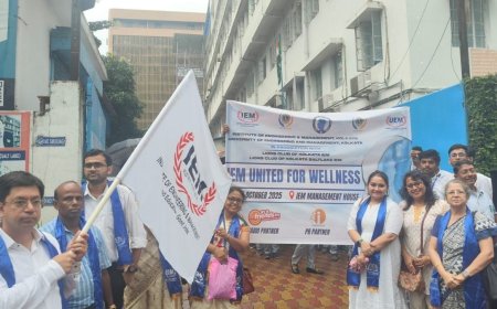 IEM–UEM and Lions Clubs Unite for Wellness Rally at the IT Hubs in Kolkata