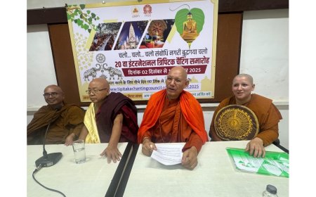 Chanting for Peace: 20th International Tipitaka Ceremony to Fill Bodhgaya with Devotion