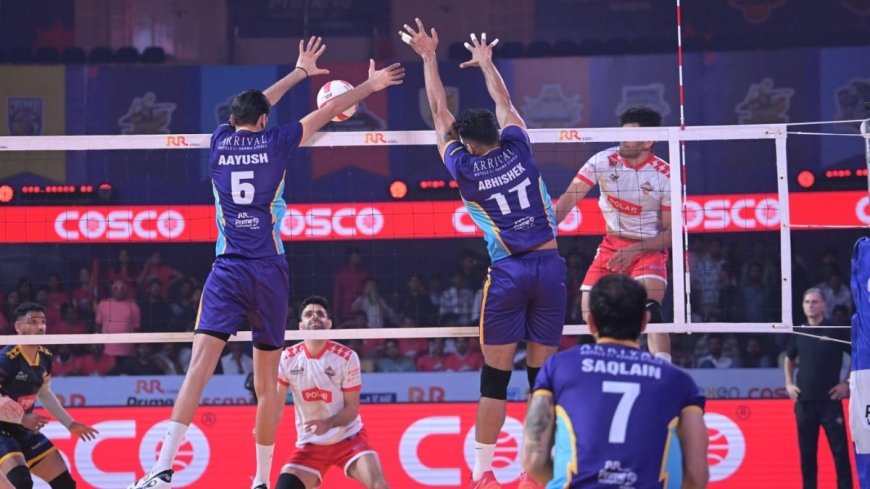 PVL 2025 Season 4 (Match 35): Goa Guardians qualify for semis after Delhi Toofans beat Kolkata Thunderbolts in five-set thriller