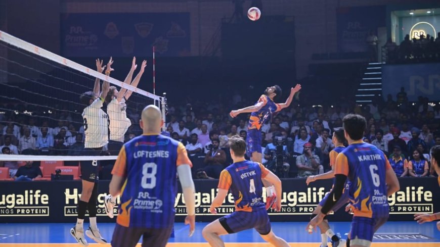 PVL 2025 Season 4 (Match 36): Mumbai Meteors storm into the final with a commanding victory over Goa Guardians