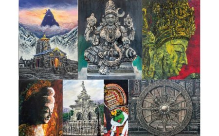 Dr. Sulochana Gawde and Dr. Harsh Thakker Explore Heritage and Nature in Art Show