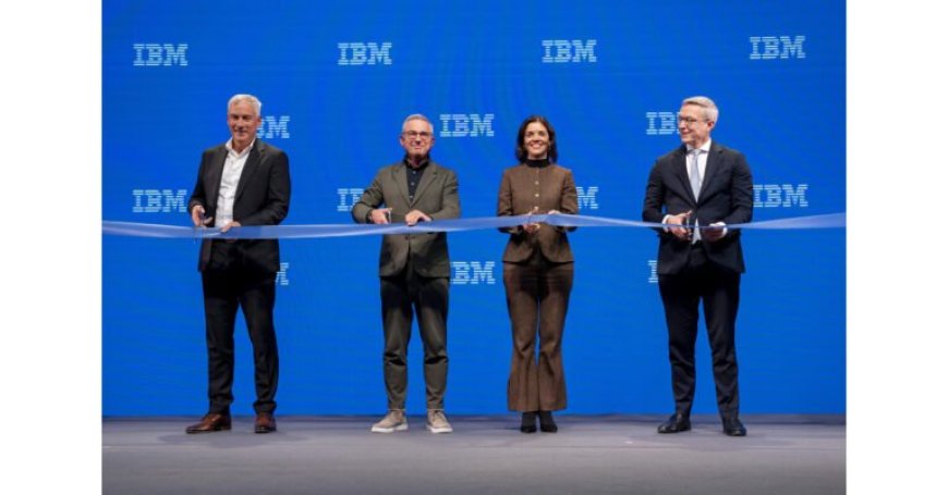 German Federal Minister for Digital Affairs and State Modernization, Dr. Karsten Wildberger, and IBM Executives inaugurate IBM German Headquarters and Technology Campus in Ehningen