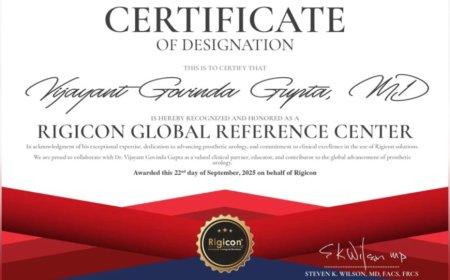 PIONEERING EXCELLENCE: Dr. Vijayant Govinda Gupta Becomes India’s First Ever Designated Rigicon® Global Reference Center