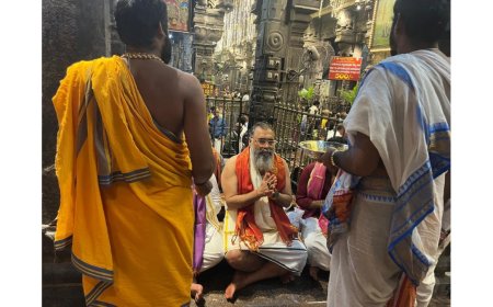 Harisharan Devgan Performs Holy Pooja at Srikalahasti for Indian Farmers’ Welfare