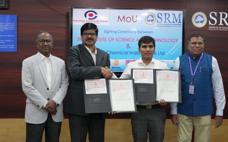 SRMIST, Pon Pure Chemicals Sign MoU to Set Up CSR-Funded Oil-Field Chemicals Research Lab