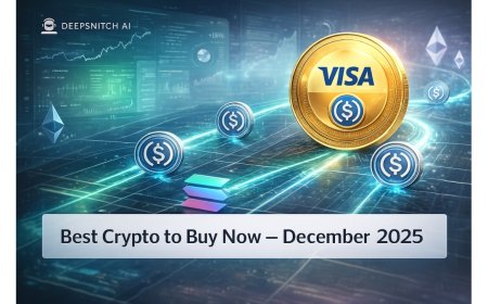 Best Crypto to Buy Now December 2025: Visa’s USDC Settlement Push Signals Institutional Confidence, DeepSnitch AI Rises 88%