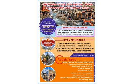 Royals Services (Royals Yatra) Announces Char Dham Yatra 2026 Packages with Complimentary Pilgrimage Giveaway