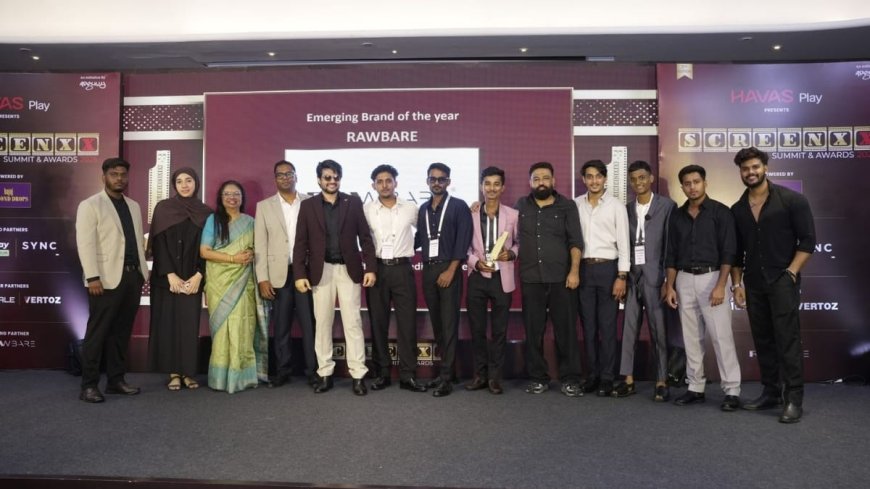 Rawbare Wins ‘Emerging Brand of the Year’ at Adgully’s ScreenXX Awards & Summit; Co Founder & CEO Affan Ahmad Also Honoured as Best Influencer Strategist