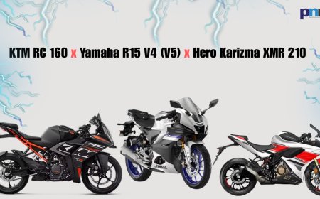 KTM RC 160 vs. Yamaha R15 V4 (V5) vs. Hero Karizma XMR 210: Next-Gen Performance 160-210cc Comparison