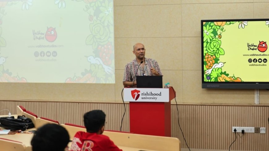 Two-Time Emmy Nominated Animator Vaibhav Kumaresh Conducts Masterclass at the School of Design, Rishihood University
