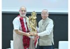 Spiritual Luminary Pujya Bhaishree Rameshbhai Oza inspires students at NFSU