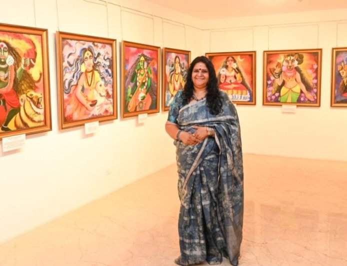 Chennai-Based Artist Beena Unnikrishnan Brings Her Travelling Solo Exhibition ‘Ekaa – The One’ to Mumbai, Celebrating the 64 Yoginis Through Art