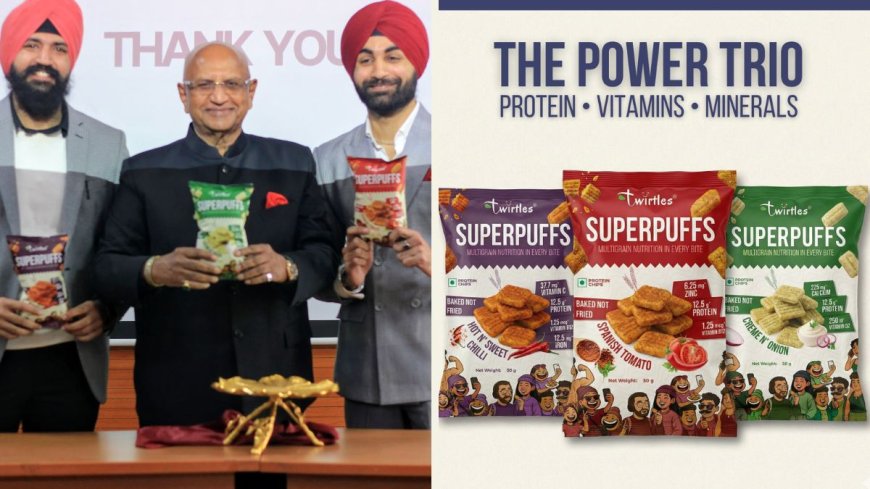 Twirtles launches Superpuffs, India’s first protein chips fortified with vitamins and minerals