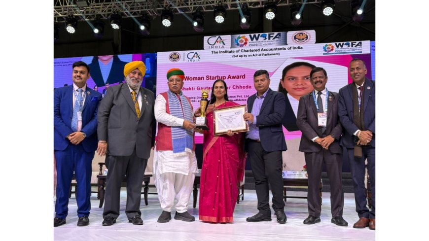 Mrs Bhakti Gautam Chheda Honoured at CA Women Excellence Awards for Transforming Finance into Social Impact