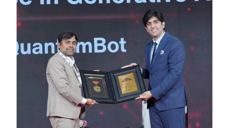 Sanjay Gondaliya Wins Excellence in Generative AI: QuantumBot Is Not Just Competing, It’s Leading