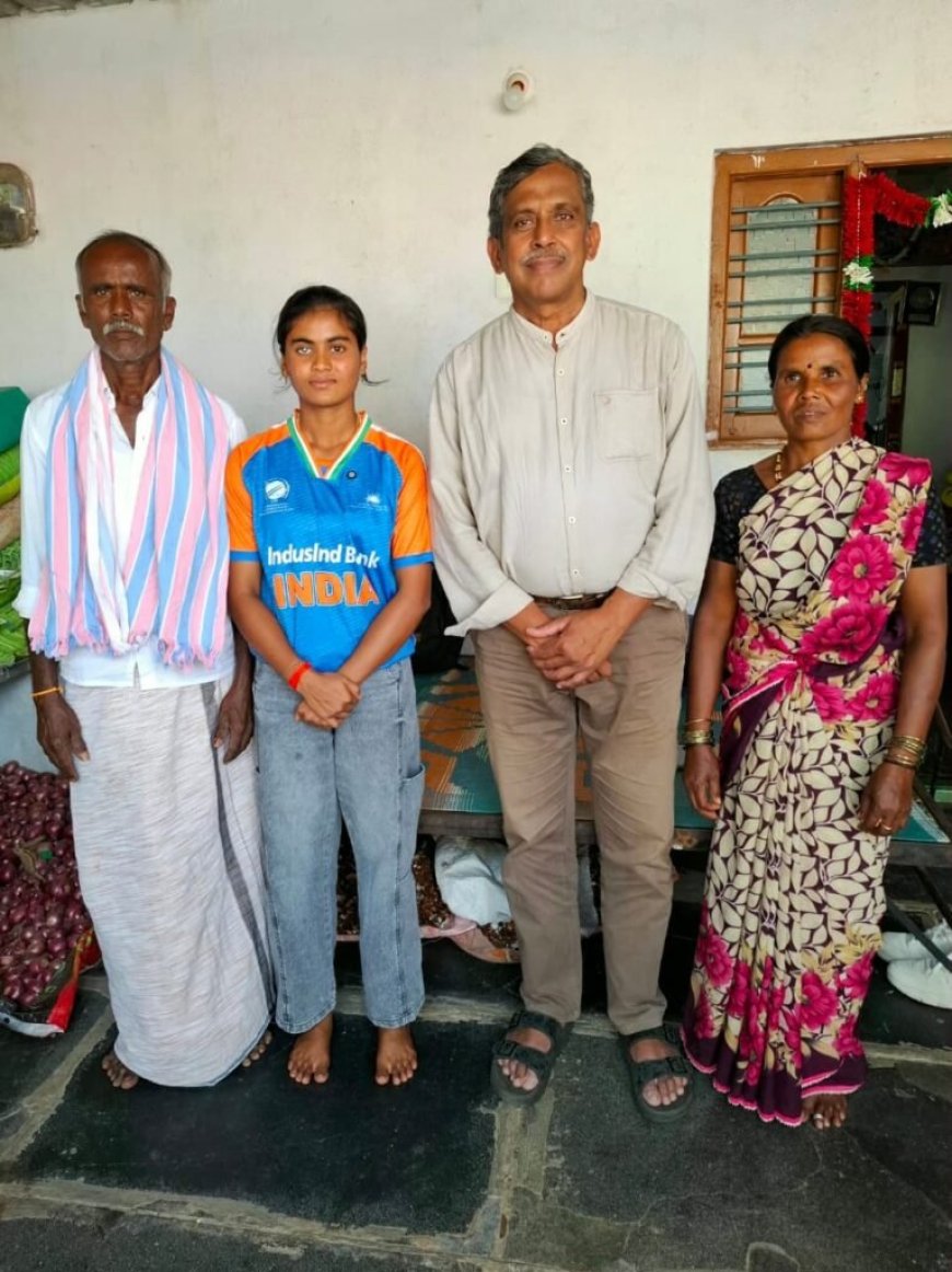 Ranga Rao Memorial School for Differently Abled Alumna Deepika T C gets a Grand Welcome in her Hometown