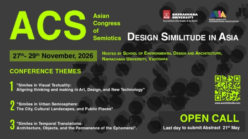 ACS 2026 – Asian Congress of Semiotics at Navrachana University, Vadodara