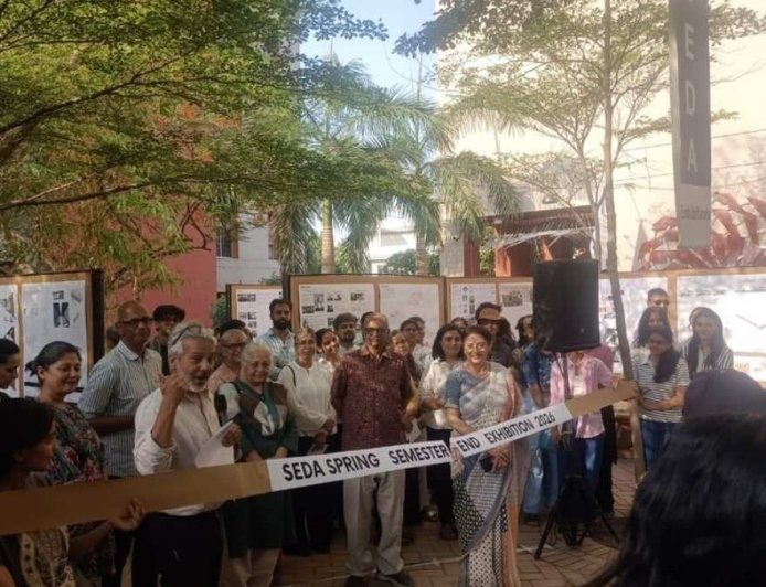 1500 models displayed at Spring 2026 Semester End Exhibition organized by School of Environmental Design and Architecture (SEDA), Navrachana University, Vadodara